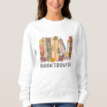 Booktrovert floral crew sweater