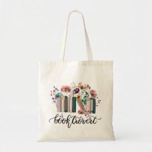 Booktrovert Wildflowers Tote Bag
