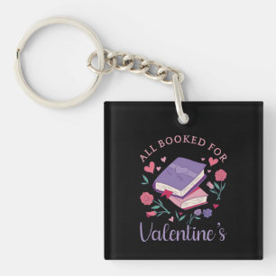 Bookworm - All Booked For Valentine's II Key Ring