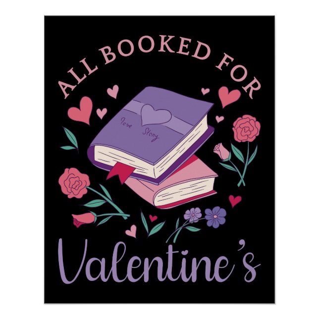 Bookworm - All Booked For Valentine's II Poster (Front)