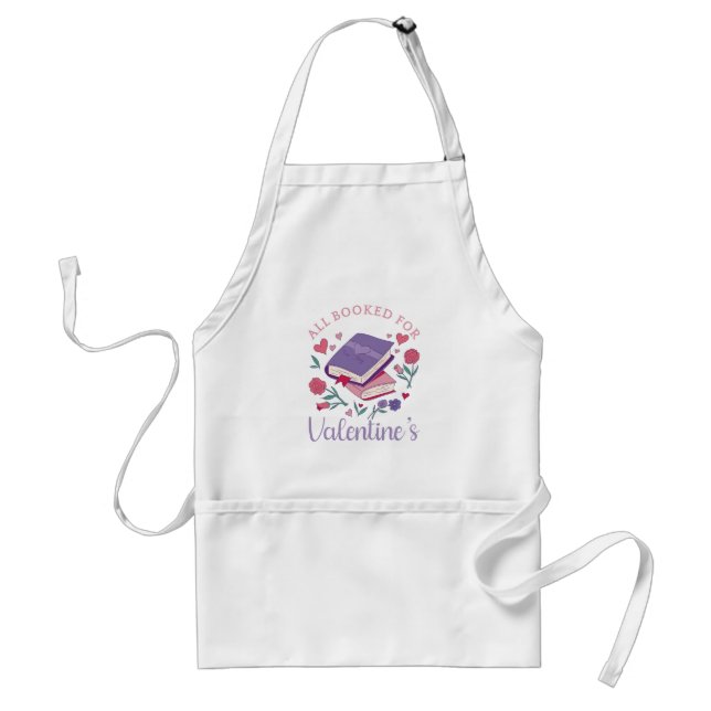 Bookworm - All Booked For Valentine's II Standard Apron (Front)