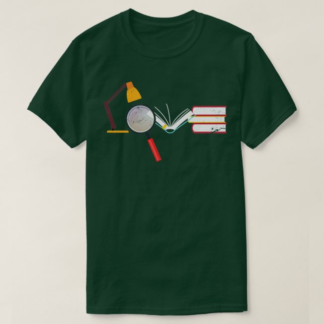 Bookworm Bibliophile Reading T-Shirt (Design Front)
