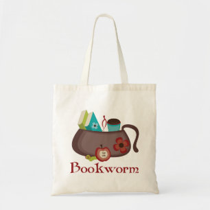Bookworm Book Lover Tote Bag