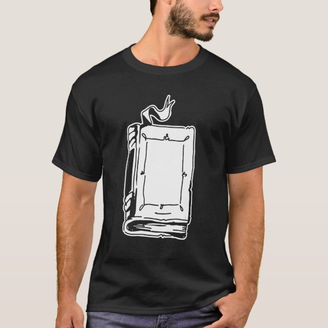 Bookworm Books Bibliophile Librarian Literature  B T-Shirt (Front)