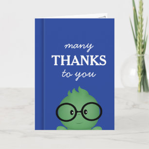 Bookworm Boy Thank You Card