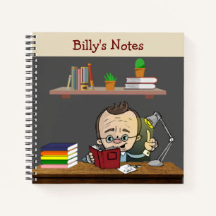 Bookworm Buddy Notebook - Cute Gift for Readers
