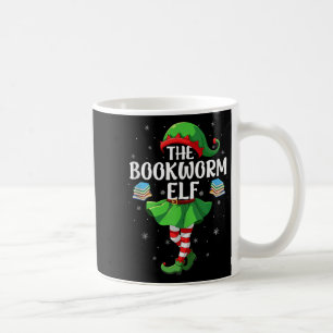Bookworm Elf Christmas Girls Women Elf Squad Xmas  Coffee Mug