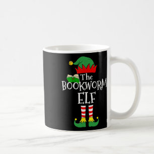 Bookworm Elf Matching Family Group Christmas Party Coffee Mug