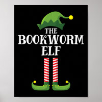 Bookworm Elf Matching Family Group Christmas Party