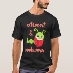 Bookworm Extrovert Fun Book Reading 2 T-Shirt