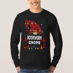 Bookworm Gnome Buffalo Plaid Matching Family Chris T-Shirt