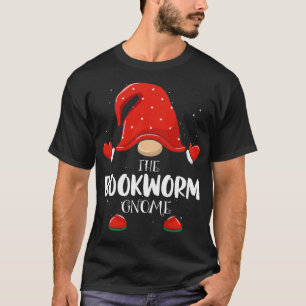 bookworm gnome matching family group christmas paj T-Shirt