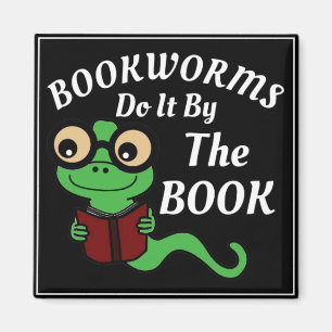Bookworm Humour Magnet