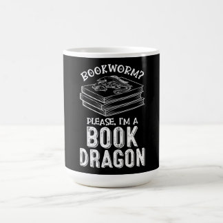 bookworm im a book dragon great book lover coffee mug