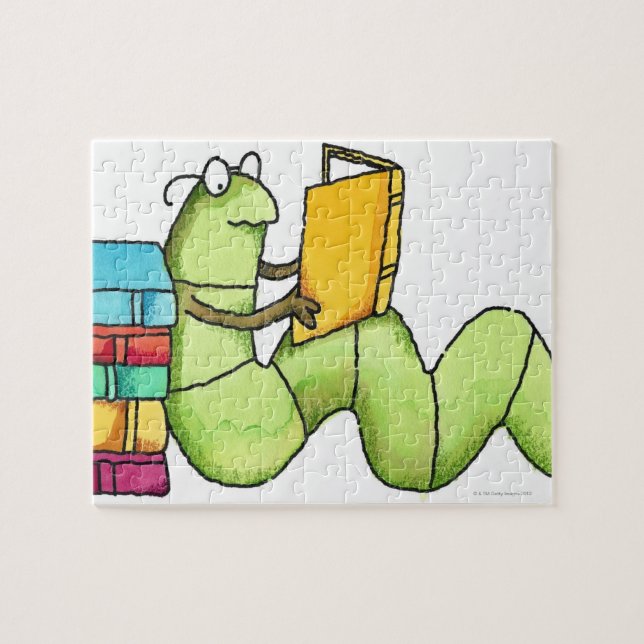 Bookworm Jigsaw Puzzle (Horizontal)