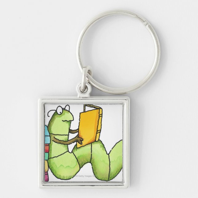 Bookworm Key Ring (Front)