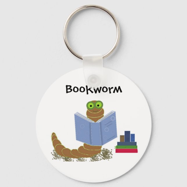 Bookworm Key Ring (Front)