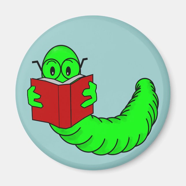 Bookworm Magnet (Front)