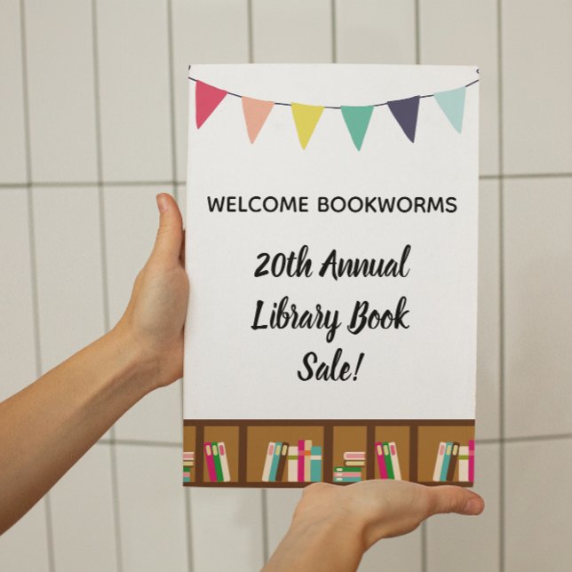 Bookworm Party Fundraiser Welcome Poster (Creator Uploaded)