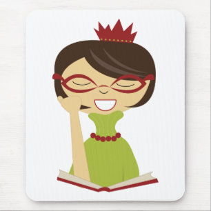 Bookworm Princess Mousepad for Kids