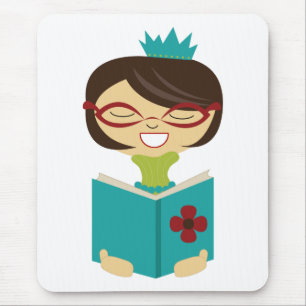 Bookworm Princess Mousepad for Kids