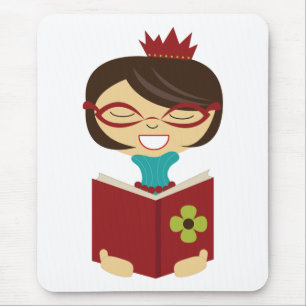 Bookworm Princess Mousepad for Kids