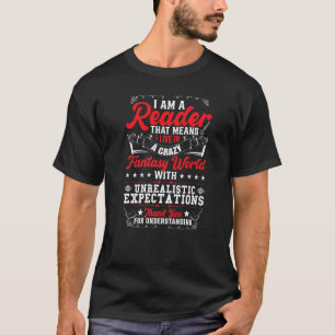 Bookworm Reading Book Library Librarian T-Shirt