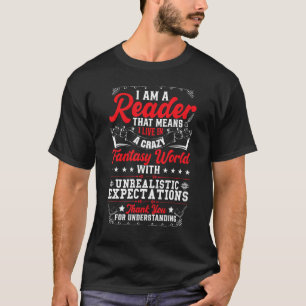 Bookworm Reading Book Library Librarian T-Shirt