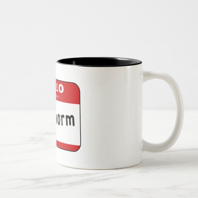 Bookworm Two-Tone Coffee Mug (Right)
