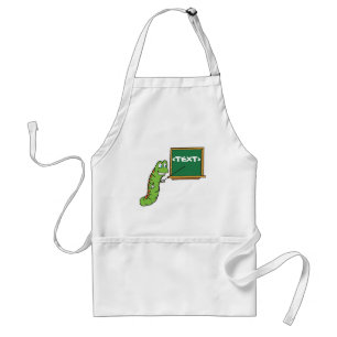 Bookworm with Customisable Chalkboard, <TEXT> Standard Apron