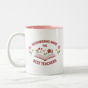 Bookworms Make the Best Teachers English Teacher Two-Tone Coffee Mug