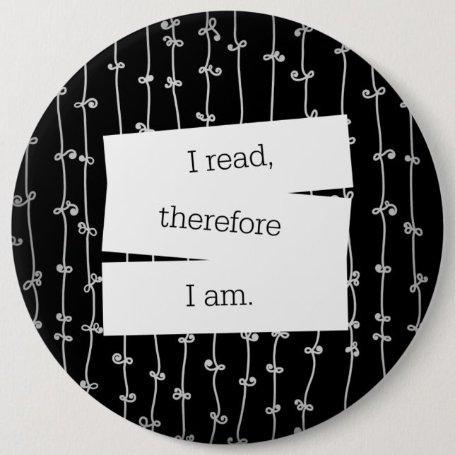 Bookworm's motto button (Front)