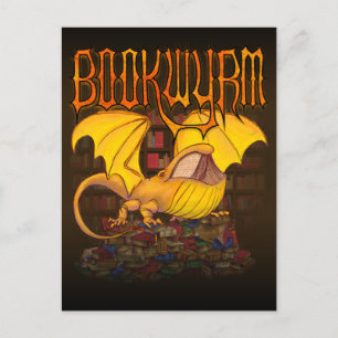 Bookwyrm: The Library Dragon Postcard