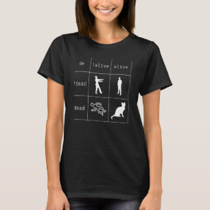 Boolean Logic Alive And Dead  Programmer Cat 3 T-Shirt