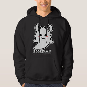 Boollama Llama Ghost Scary Cute Halloween Costume Hoodie