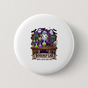 Boology Lab Spooky Science Ghost Scientist Potions 6 Cm Round Badge