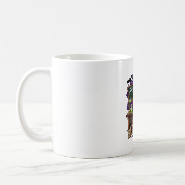 Boology Lab Spooky Science Ghost Scientist Potions Coffee Mug (Left)