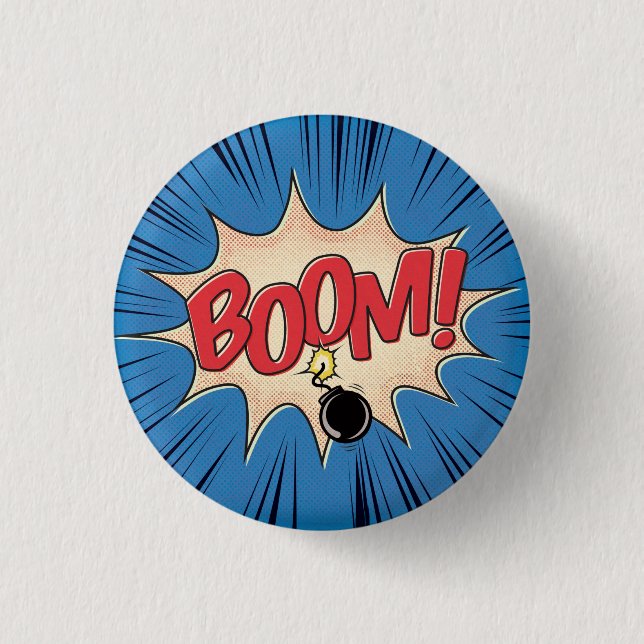 Boom! 3 Cm Round Badge (Front)