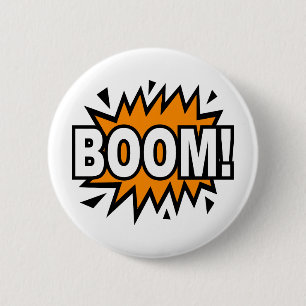 Boom 6 Cm Round Badge