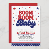Boom Boom Baby 4th July Patriotic Baby Shower