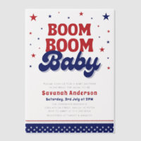 Boom Boom Baby 4th July Patriotic Baby Shower