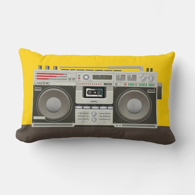 Boom Box Pillow (Front)
