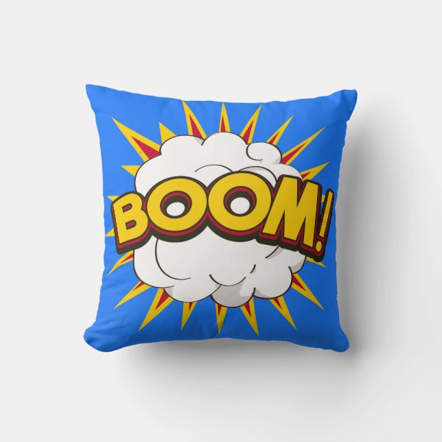 Boom! Cartoon Explosion Cushion (Front)