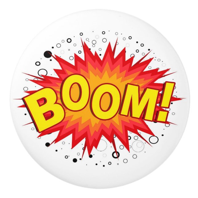 Boom! Ceramic Knob (Front)