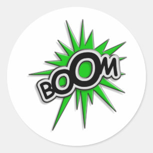 Boom Classic Round Sticker