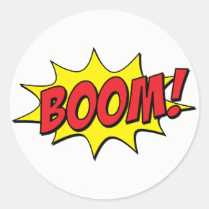 Boom Classic Round Sticker