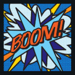 BOOM Comic Book Pop Art Modern Fun Retro Poster<br><div class="desc">BOOM Comic Book Pop Art Modern Fun Retro Poster Anime Cartoon Comic Fiction Manga</div>
