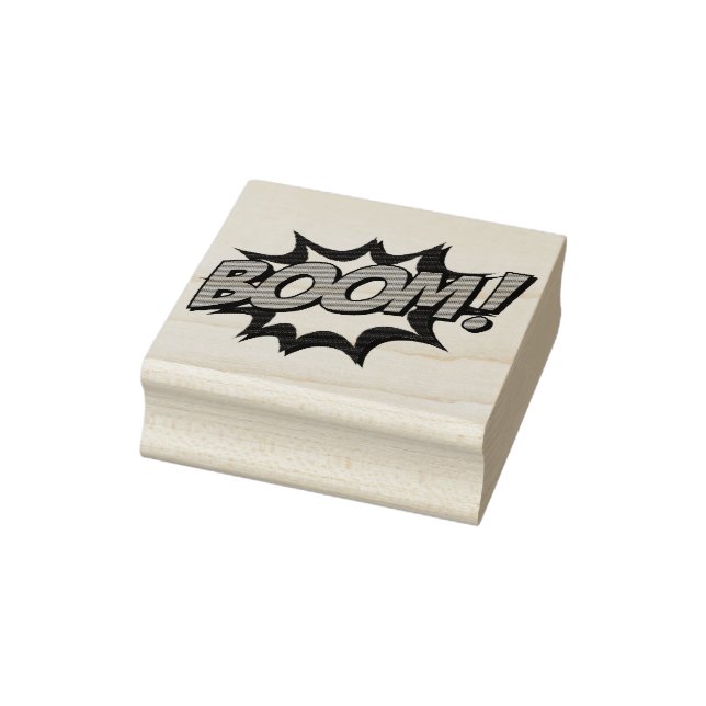 BOOM ! COMIC BOOK Pop Art Rubber Stamp (Stamp)