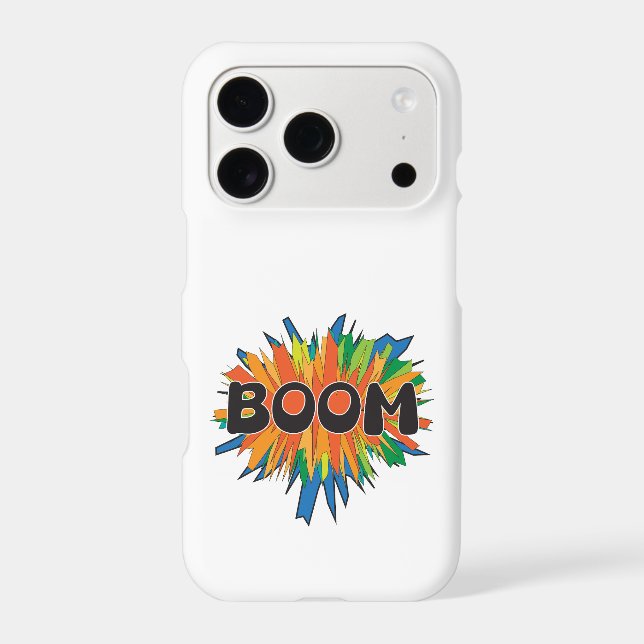 Boom Comic Pop Art Explosion iPhone Case (Back)