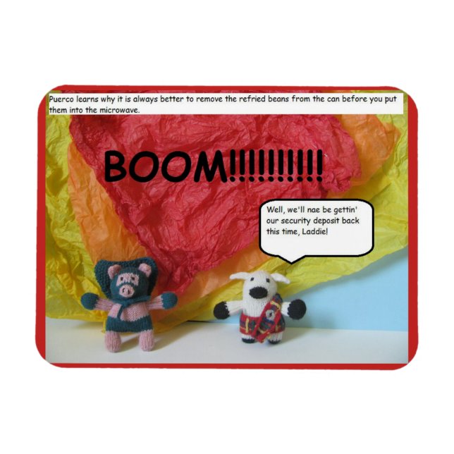 BOOM fridge magnet (Horizontal)